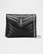 Image 1 of 7: Saint Laurent Loulou Small YSL Shoulder Bag in Quilted Leather