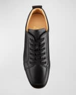 Image 5 of 5: Christian Louboutin Men's Rantulow Leather Low-Top Sneakers