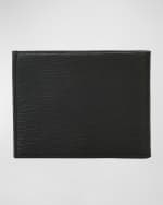 Image 3 of 3: Ferragamo Men's Revival Gancini Bi-Fold Leather Wallet with Window, Black