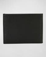 Image 3 of 3: Ferragamo Men's Revival Gancini Bi-Fold Leather Wallet, Black/Red