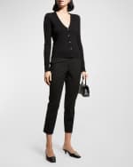 Image 5 of 6: Theory Preen V-Neck Merino Cardigan