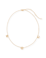 Image 1 of 2: Jennifer Zeuner Parker Three Letter Chain Necklace