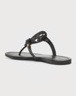 Image 3 of 6: Tory Burch Miller Leather Sandals