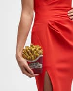 Image 3 of 4: Judith Leiber Couture Fresh Hot French Fries Crystal Minaudiere Clutch Bag