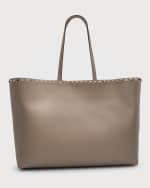 Image 1 of 6: Valentino Garavani Rockstud Vitello Tote Bag