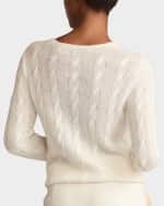 Image 5 of 5: Ralph Lauren Collection Crewneck Cashmere Cable-Knit Sweater