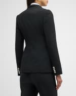 Image 4 of 6: Ralph Lauren Collection Camden Double-Breasted Stretch-Wool Jacket