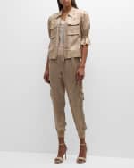 Image 2 of 6: Cinq a Sept Tous Les Jours Giles Satin Jogger Pants