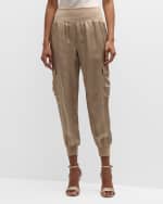 Image 3 of 6: Cinq a Sept Tous Les Jours Giles Satin Jogger Pants