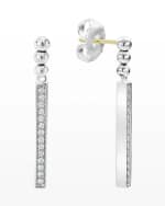 Image 1 of 3: LAGOS Caviar Spark Diamond Small Linear Drop Earrings