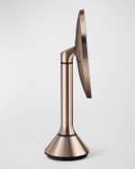 Image 4 of 4: simplehuman 8" Sensor Mirror With Brightness Control, Rose Gold
