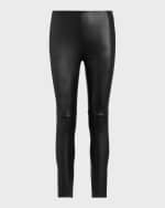 Image 1 of 5: Ralph Lauren Collection Eleanora Leather Skinny Pants