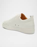 Image 3 of 6: Christian Louboutin Men's Louis Junior Spiked Low-Top Sneakers