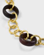 Image 4 of 5: K Brunini Twig 18k O-Chain Necklace w/ Wood