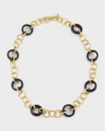 Image 1 of 5: K Brunini Twig 18k O-Chain Necklace w/ Wood