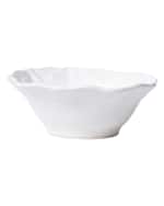 Image 2 of 2: Vietri Incanto Stone Lace Cereal Bowl, White
