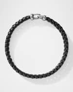 Image 3 of 3: David Yurman Men's Woven Box Chain Bracelet in Silver, 10mm