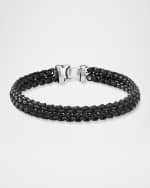 Image 1 of 3: David Yurman Men's Woven Box Chain Bracelet in Silver, 10mm