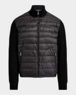 Image 1 of 6: Ralph Lauren Purple Label Men's Hybrid Full-Zip Jacket