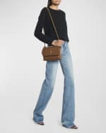 Image 2 of 6: Saint Laurent Sunset Medium YSL Crossbody Bag in Smooth Leather