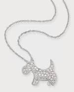 Image 3 of 3: Roberto Coin 18k Diamond Scottie Dog Pendant Necklace