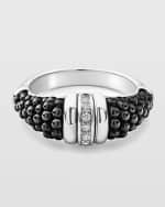 Image 3 of 4: LAGOS Black Caviar Diamond Tapered Ring