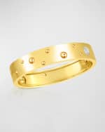Image 1 of 4: Roberto Coin Pois Moi Luna 18k Yellow Gold Bangle