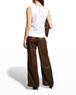 Image 3 of 5: Lafayette 148 New York Stretch Cotton Scoop Neck Tank