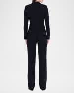 Image 3 of 3: Akris Ocelia Slit Crepe Jacket