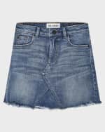 Image 1 of 2: DL1961 Girls' Jenny Raw-Edge Denim Mini Skirt, Size 7-16