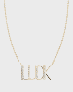 Image 1 of 2: LANA Gold Personalized Four-Letter Pendant Necklace w/ Diamonds