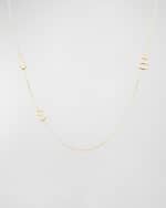 Image 1 of 2: Maya Brenner Designs Mini 3-Letter Personalized Necklace, 14k Yellow Gold