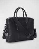 Image 2 of 5: Shinola Men's Navigator Leather Laptop Briefcase