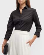 Image 3 of 6: Carolina Herrera Classic Cotton Button-Front Shirt