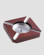 Image 2 of 3: Bey-Berk Walnut Wood Cigar Ashtray