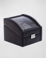 Image 2 of 3: Bey-Berk Leather Double-Watch Case