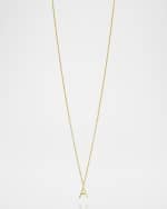 Image 1 of 3: Sarah Chloe Mini Amelia 14K Gold Initial Pendant Necklace