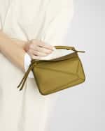 Image 3 of 6: Loewe Puzzle Mini Top-Handle Bag in Leather