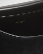 Image 4 of 5: Saint Laurent Kate Medium Reversible YSL Crossbody Bag in Suede And Smooth Leather