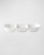 Image 1 of 5: Juliska Berry & Thread 14" Triple Section Server - Whitewash
