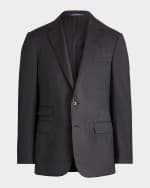 Image 1 of 5: Ralph Lauren Purple Label Men's Gregory Hand-Tailored Wool Serge Suit