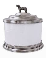 Image 1 of 2: Match Convivio Cookie Jar with Dog Finial