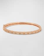 Image 1 of 5: Roberto Coin Symphony 18k Rose Gold Diamond Bangle