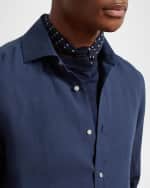 Image 5 of 5: Ralph Lauren Purple Label Men's Serengeti Linen Sport Shirt