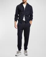 Image 2 of 5: Brunello Cucinelli Men's Spa Zip-Front Hoodie