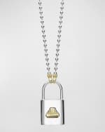 Image 1 of 5: LAGOS Beloved Lock Pendant Necklace w/ Ball Chain