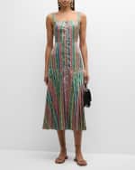 Image 5 of 6: Saloni Karen Rainbow Gradient Dress