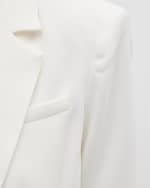 Image 6 of 7: Cinq a Sept Khloe Crepe 3/4-Sleeve Blazer