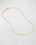 Image 4 of 5: David Yurman Men's Box Chain Necklace in 18K Gold, 2.7m, 24"L
