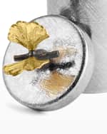 Image 3 of 4: Michael Aram Butterfly Ginkgo Round Container